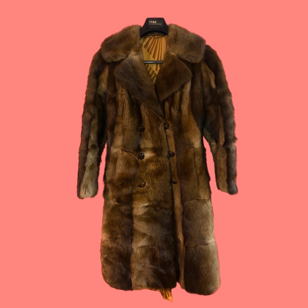 Vintage genuine fur coat from the 70s